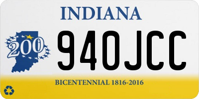 IN license plate 940JCC