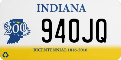 IN license plate 940JQ