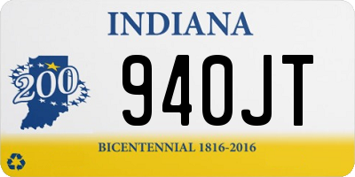 IN license plate 940JT