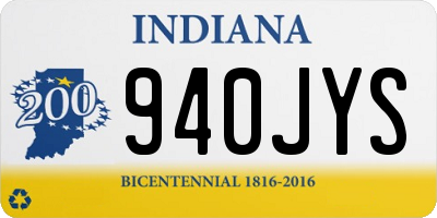 IN license plate 940JYS
