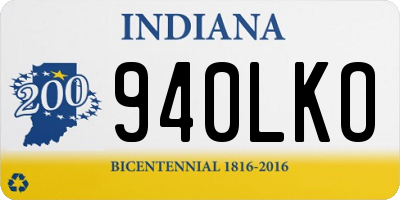 IN license plate 940LKO
