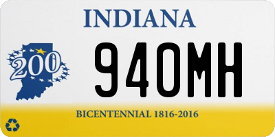 IN license plate 940MH