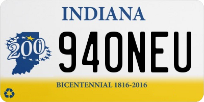 IN license plate 940NEU