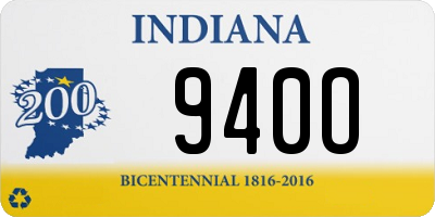 IN license plate 940O