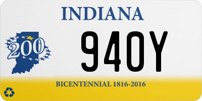 IN license plate 940Y