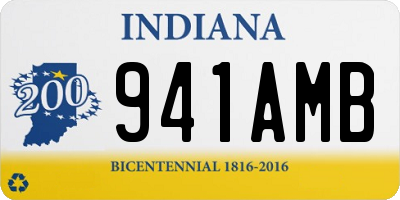 IN license plate 941AMB