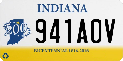 IN license plate 941AOV