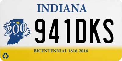 IN license plate 941DKS