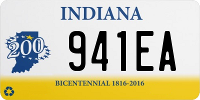 IN license plate 941EA