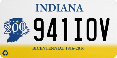 IN license plate 941IOV