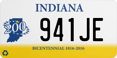 IN license plate 941JE