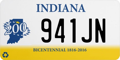 IN license plate 941JN