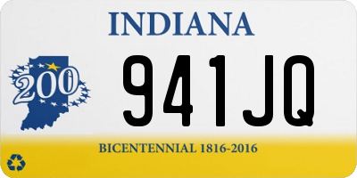 IN license plate 941JQ