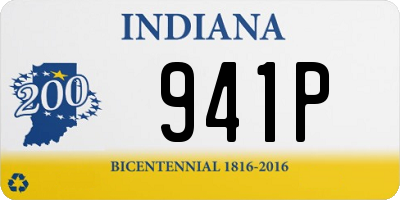 IN license plate 941P