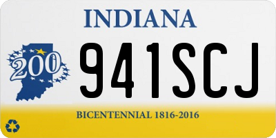 IN license plate 941SCJ