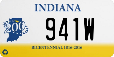 IN license plate 941W