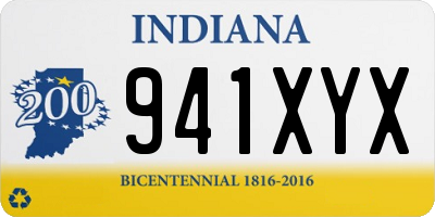 IN license plate 941XYX