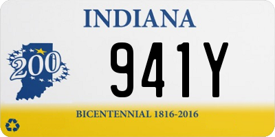 IN license plate 941Y