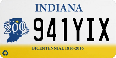 IN license plate 941YIX