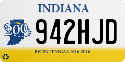 IN license plate 942HJD