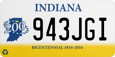 IN license plate 943JGI