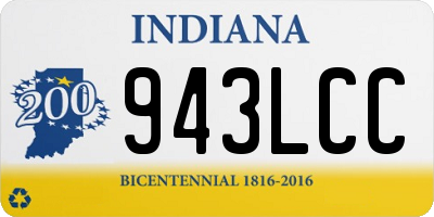 IN license plate 943LCC