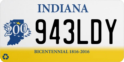 IN license plate 943LDY