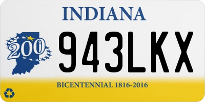 IN license plate 943LKX