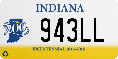 IN license plate 943LL