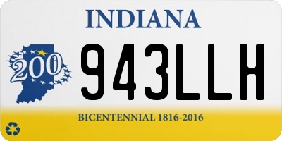 IN license plate 943LLH