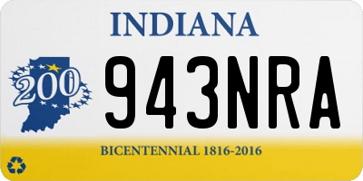 IN license plate 943NRA