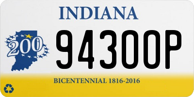 IN license plate 943OOP