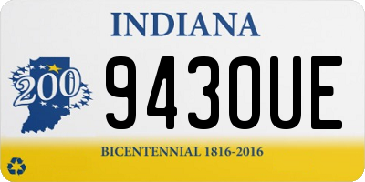 IN license plate 943OUE