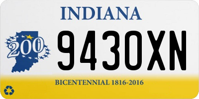 IN license plate 943OXN