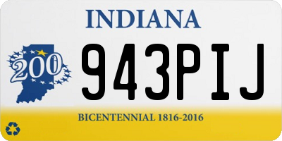 IN license plate 943PIJ