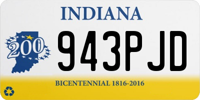 IN license plate 943PJD
