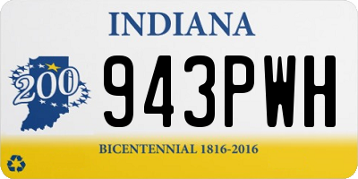 IN license plate 943PWH