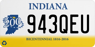 IN license plate 943QEU