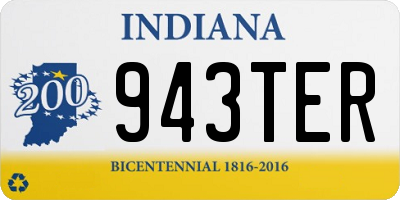IN license plate 943TER