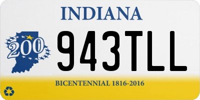 IN license plate 943TLL