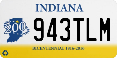 IN license plate 943TLM