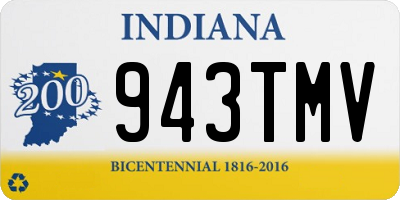 IN license plate 943TMV