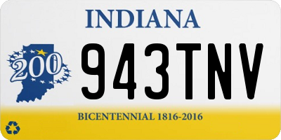 IN license plate 943TNV