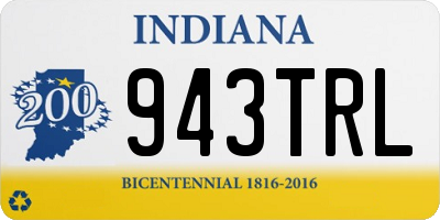 IN license plate 943TRL