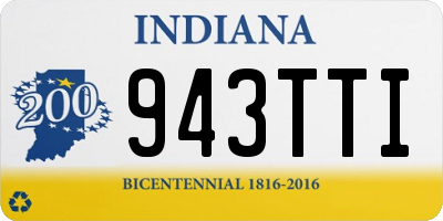 IN license plate 943TTI