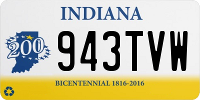 IN license plate 943TVW