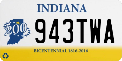IN license plate 943TWA
