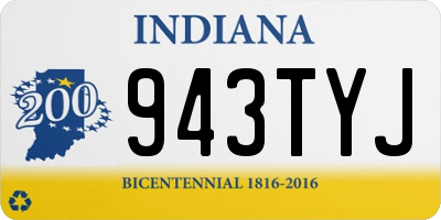 IN license plate 943TYJ