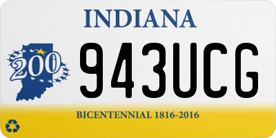 IN license plate 943UCG