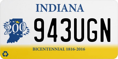 IN license plate 943UGN